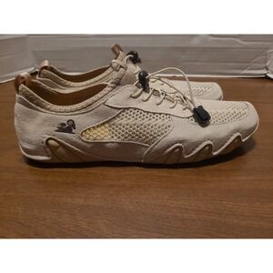 Dbeck Beige Mesh Suede Leather Hiking Shoes Sneakers EU 43 Mens 10 Women's 12